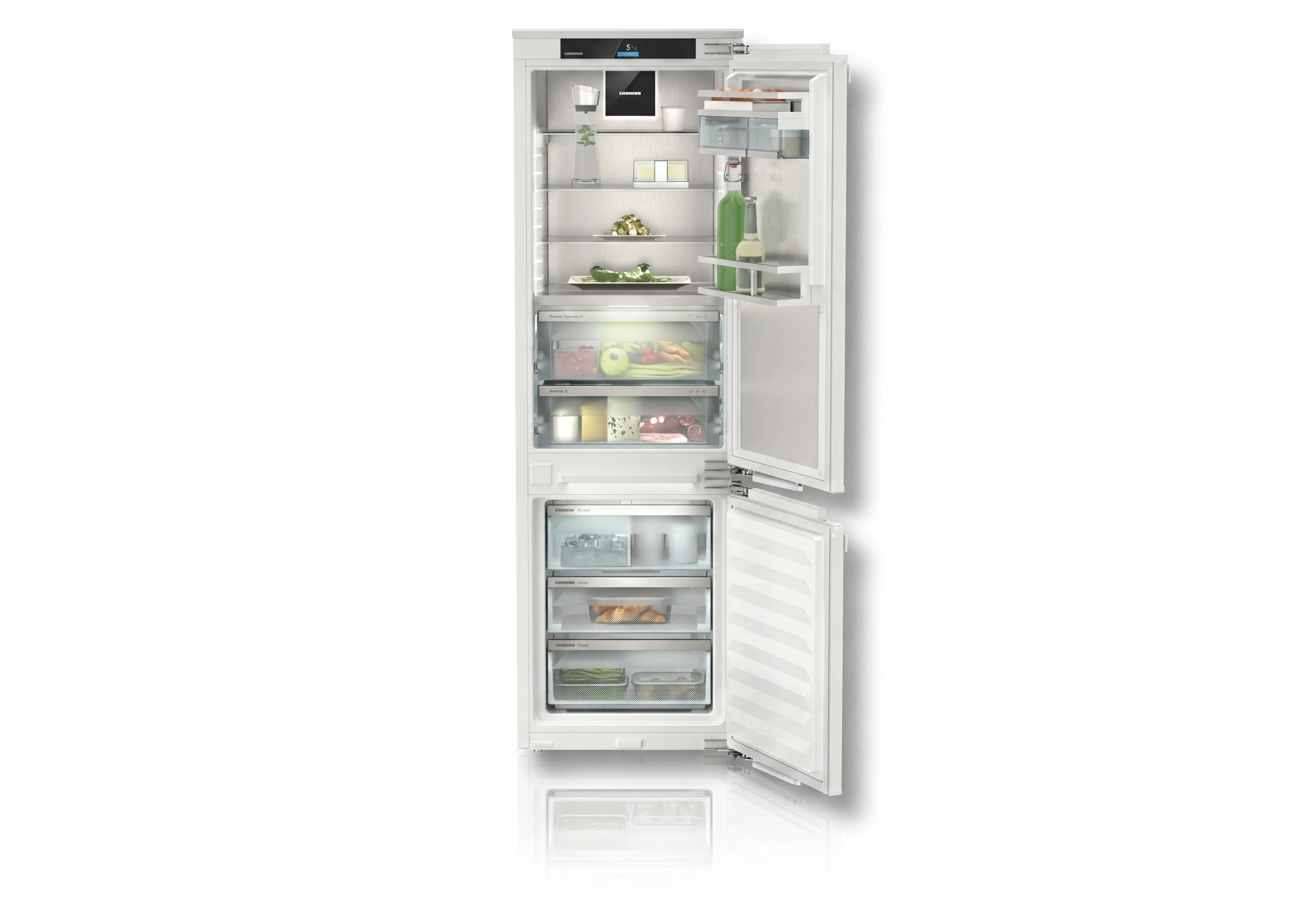 Combina frigorifica incorporabila Liebherr ICBNci 5183, Peak, NoFrost, BioFresh, 246 l, 178 сm, Clasa C