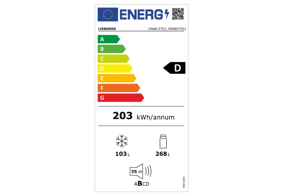 Combina frigorifica Liebherr CNsfd 5703, 371 l, No Frost, EasyFresh, DuoCooling, Interior Fit, Clasa D, H 201.5 cm - imagine 6