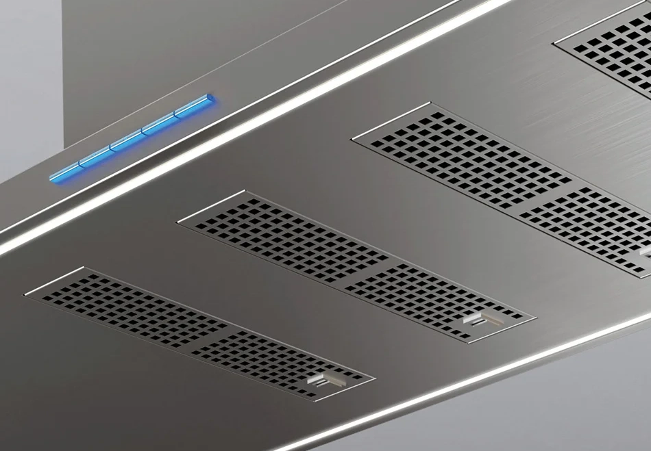 Hota de perete Pando P-861, 90 cm, inox, V1050 mc/h SEC PLUS - sistem de reducere a zgomotului - imagine 3