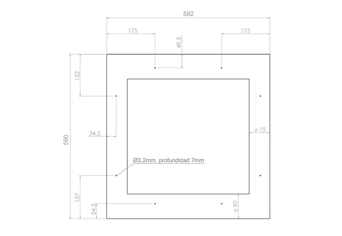 Vitrina de vin incorporabila si panelabila Pando PVMAP 60-23 PA, latime 60 cm, 23 sticle, 2 zone de racire, deschidere PUSH-TO-OPEN - imagine 3