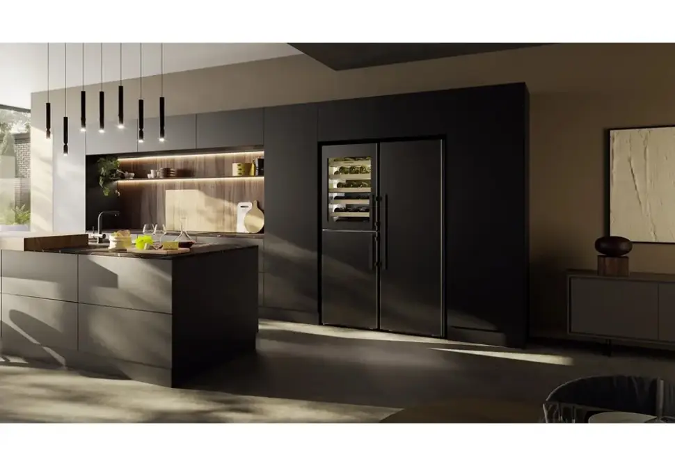 Side by Side LIEBHERR XRCbs 5295 Peak, Duo Cooling, 691 l, H 185.5 cm, compartiment de temperare a vinului, dark inox - imagine 4