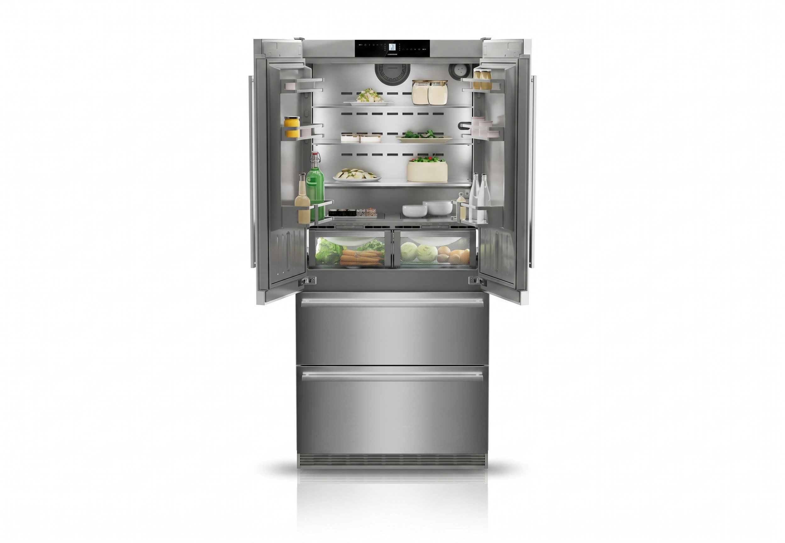 Combina frigorifica French Door Liebherr CBNste 8872 Premium, BioFresh si NoFrost, IceMaker, DuoCooling, 522 l, Clasa E