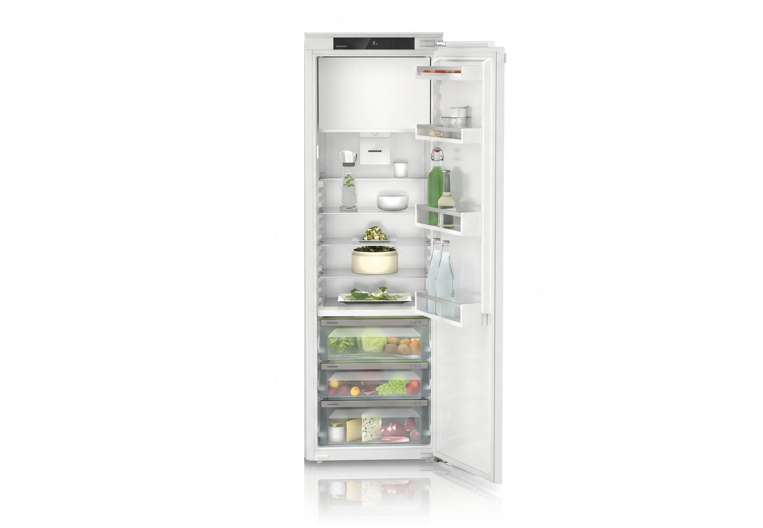 Frigider Incorporabil cu o usa Liebherr IRBd 5121, H 178, 8 cm, 275 l, Plus, Biofresh, display tactil, clasa D