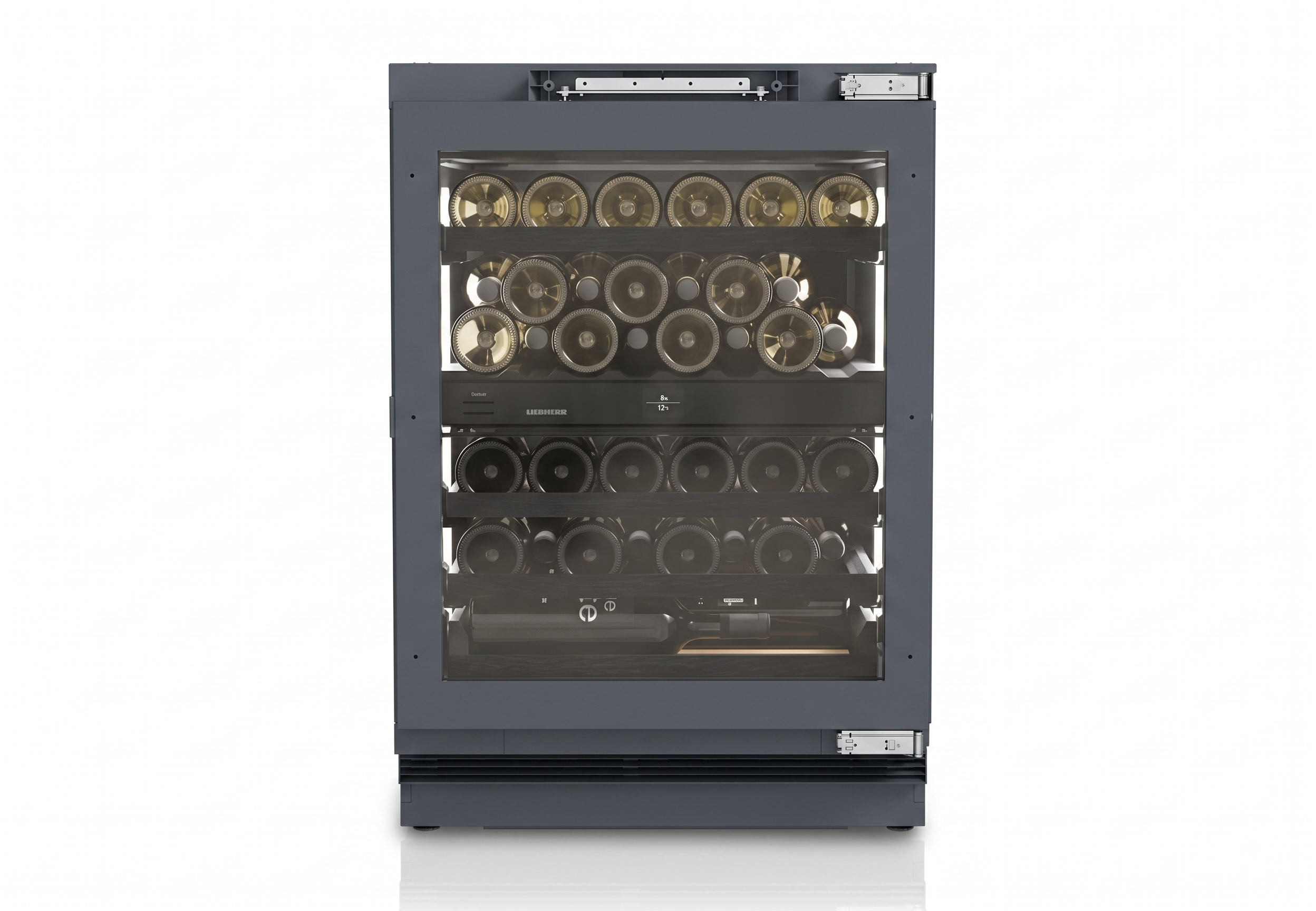 Vitrina de vin incorporabila Vinidor Selection Liebherr UWpri 3782, doua zone, 101 l, 38 sticle, UVProtect Plus, HumiditySelect, SmartDeviceBox, Clasa F