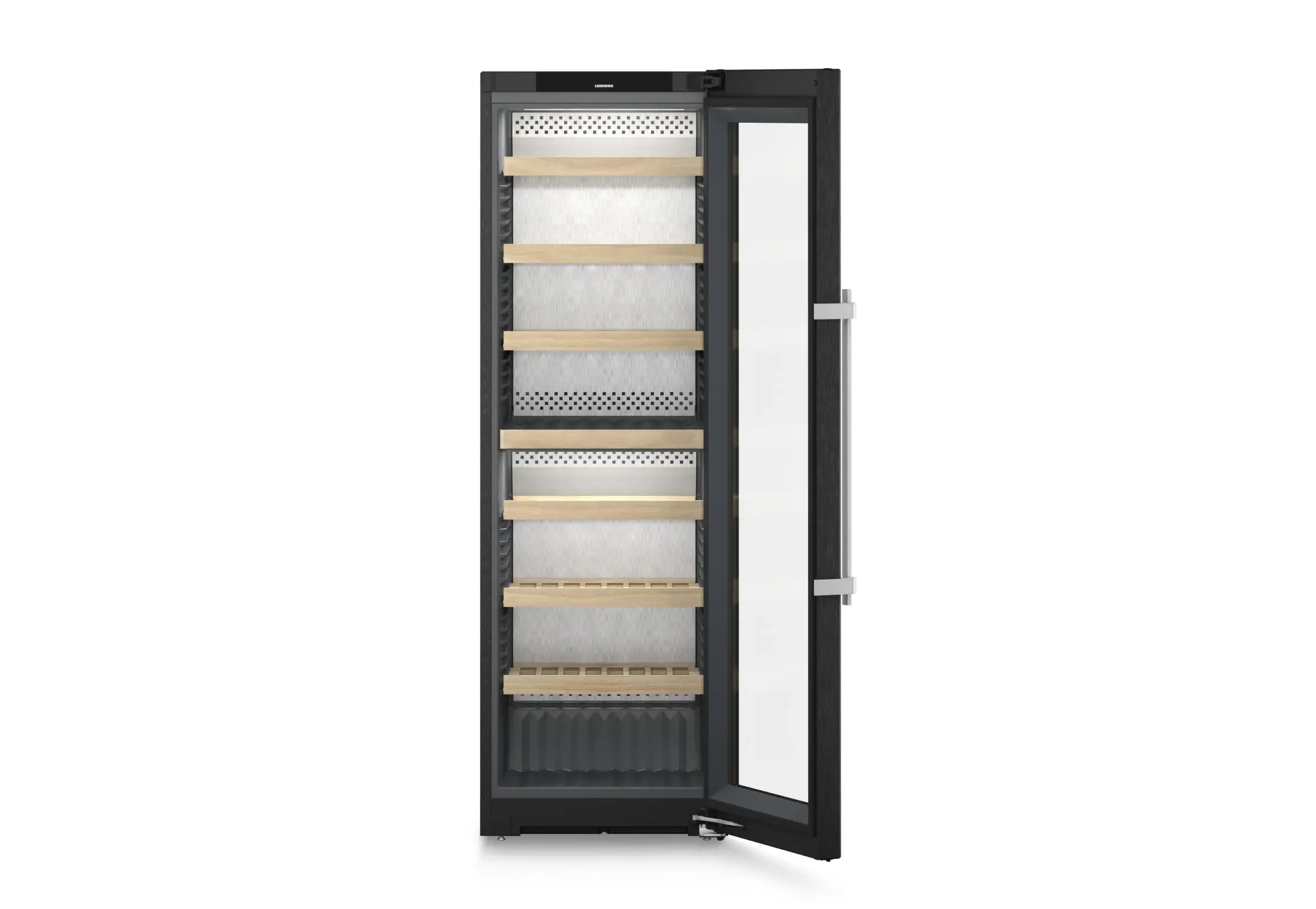 Vitrina pentru vinuri Liebherr WPbsi 5252 Vinidor, 368 l, 155 sticle, Clasa F, 185.4 cm, BlackSteel - imagine 6